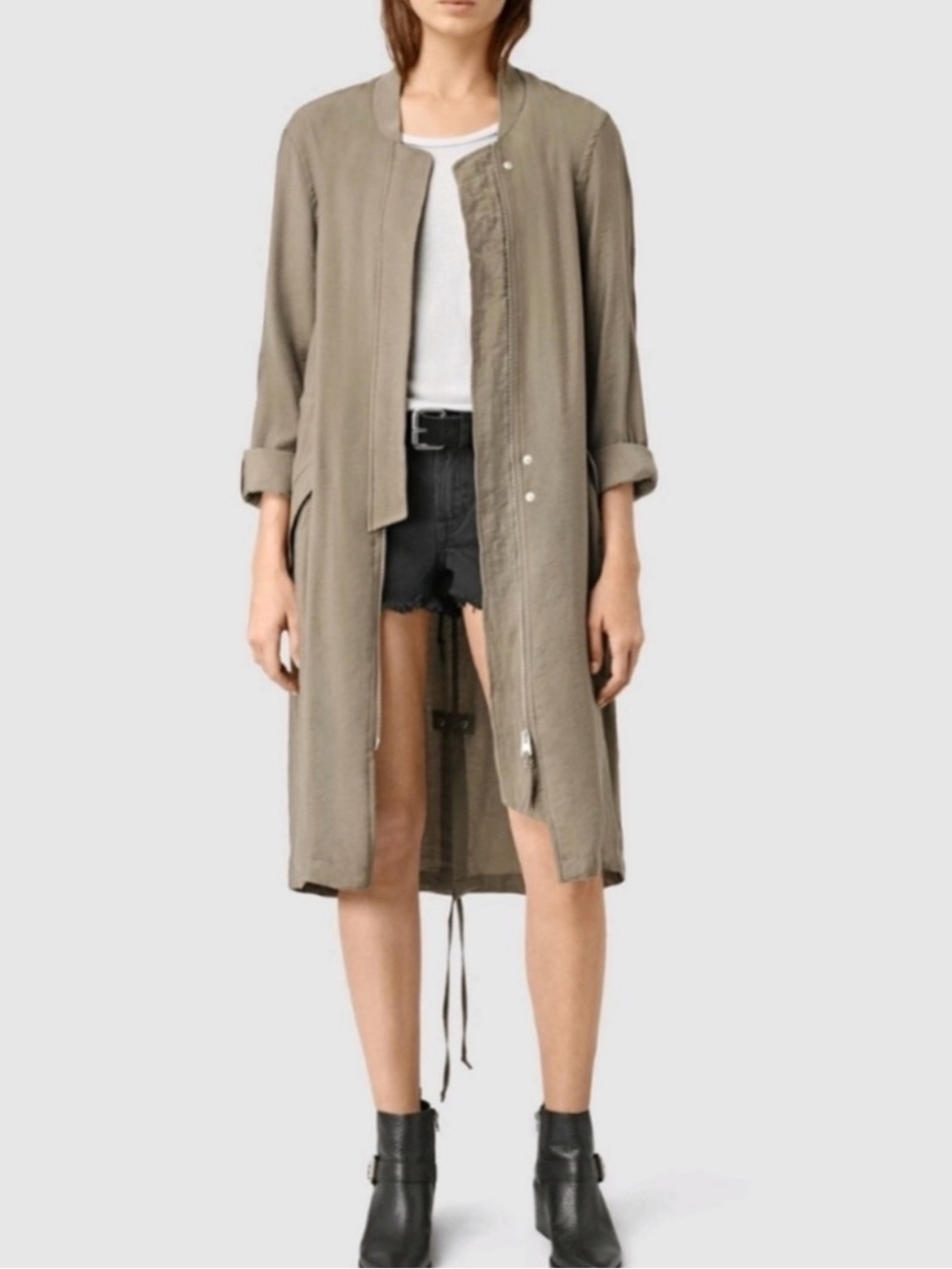 All Saints Ellis Parka Jacket - Size S
